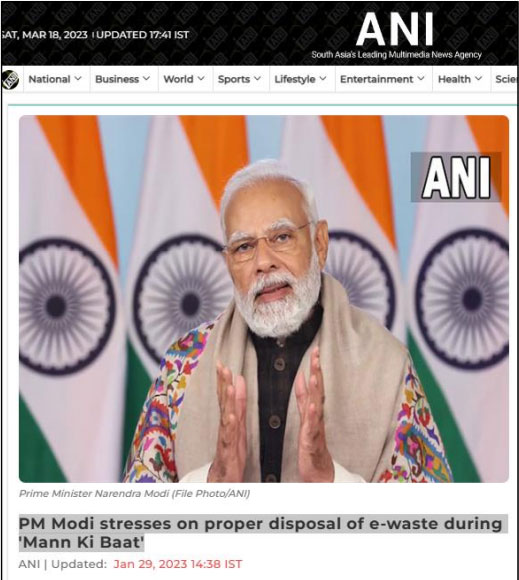 PM Modi stresses on proper disposal of e-waste during 'Mann Ki Baat'