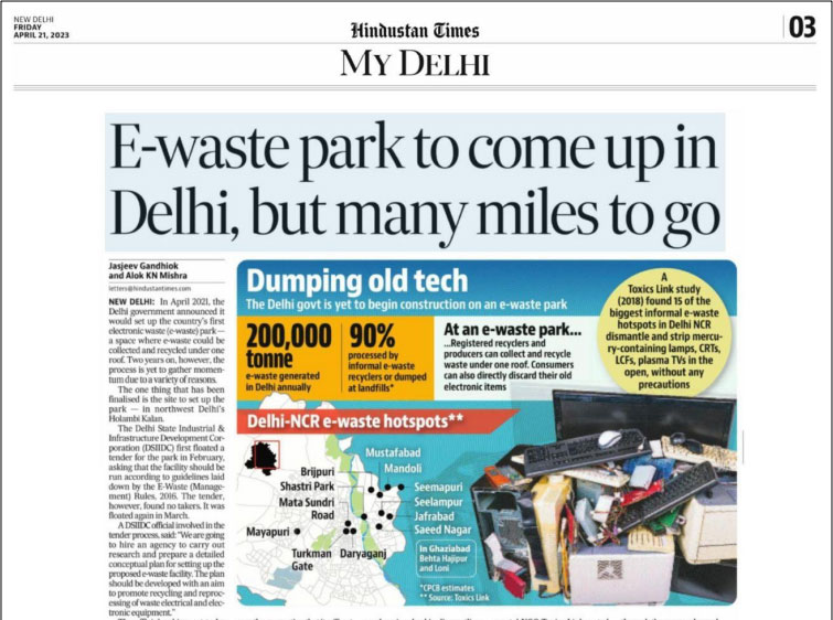 E-waste park to come up in Delhi, but many miles to go