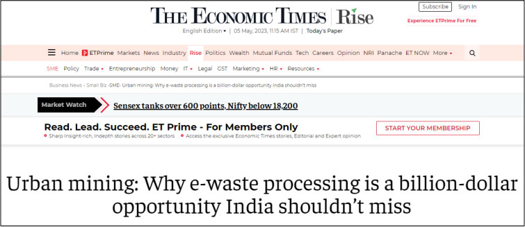Urban mining: Why e-waste processing is a billion-dollar opportunity India shouldn’t miss