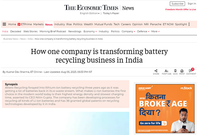 How one company is transforming battery recycling business in India